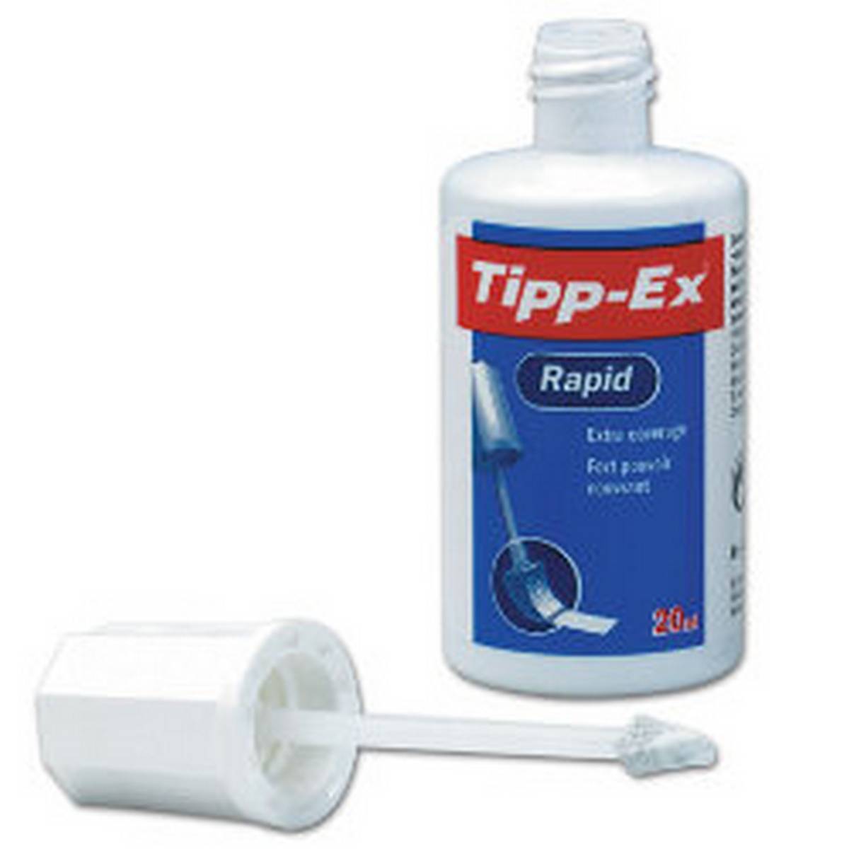  Tipp-Ex Rapid Top-Quality Opaque and Clean Correction Bottle  of 20 ml Liquid- Long-Lasting Product - Pack of 1 : Tippex : Office Products