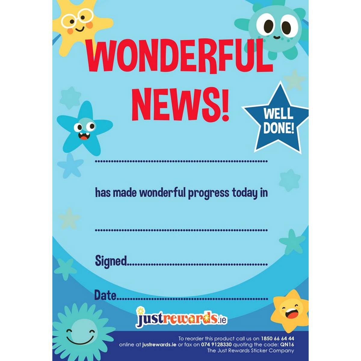 Praise Pad - Wonderful News!