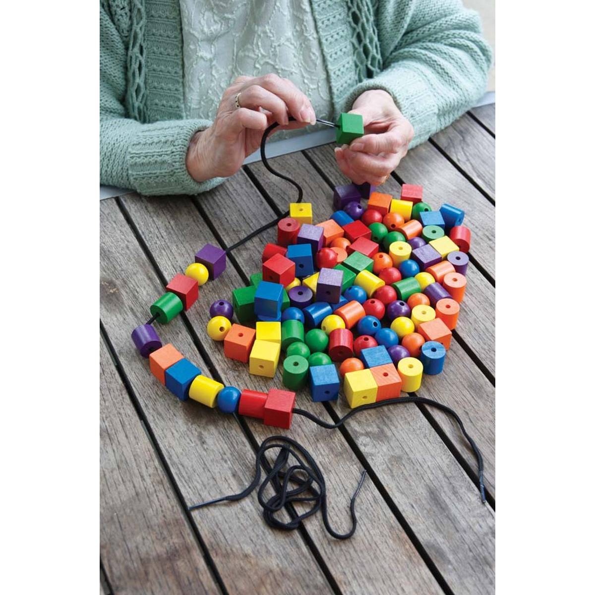 Melissa & Doug Primary Lacing Beads - Educational Toy With 30