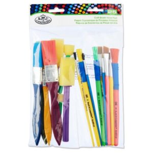 Craft Brush Value Pack of 25 Assorted