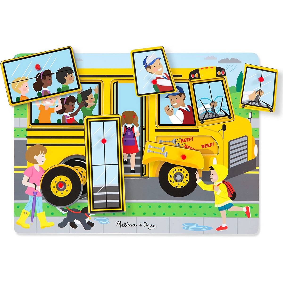 Melissa & Doug The Wheels on the Bus Sound Puzzle – ABC School Supplies